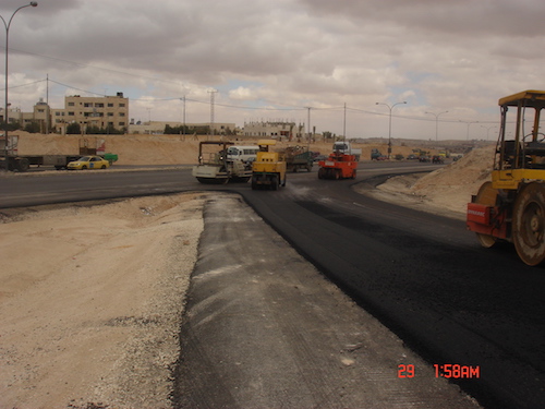 Constructing Amman- Al-Zarqa highway intersections (Phosphate tunnel / Al-Zarqa ) College bridge